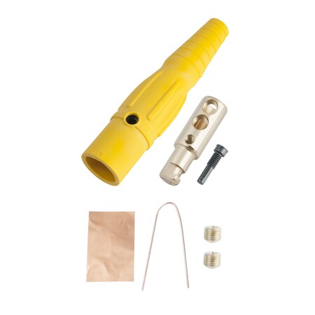 Marinco Cls20Mb-H Cl Inline Single Pin (400A/600V) No 2-2/0 Awg Male-Yllw (H) CLS20MB-H